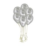 Metalik Gümüş Balon 10'lu M128