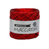 Metalik İp Metalik Yün Maccaroni Yarn İpler Metalik Örgü İpleri Metallic Yarn Örme Çanta İpi Parlak İp Örme Çanta İçin İp-KIRMIZI Renk