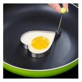 Metalik Kalp Şeklinde Metal Omlet Yumurta ve Krep Kalıpları Midastech - Renkli