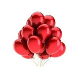 Metalik Kırmızı Balon 25'li