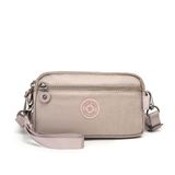 Metalik Kumaş Smart Bags Mini Boy Postacı Çantası ve Cüzdanı 1112 - Rose