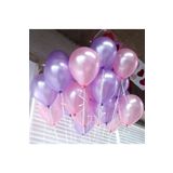 Metalik Lila - Pembe Balon 30 Adet