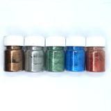 Metalik Sedefli Pigment Toz Boya Seti 5 Renk Set Fiyatıdır