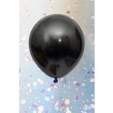 Metalik Siyah Balon 12" 30 Cm Metalik Balon 10lu Paket
