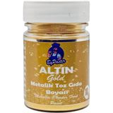 Metalik Toz Boya Altın 10 gr Yenilebilir Simli Boya