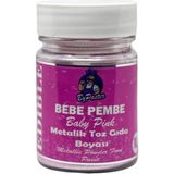Metalik Toz Boya Bebe Pembe 10 gr Yenilebilir Simli Boya