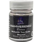 Metalik Toz Boya Kahverengi 10 gr Yenilebilir Simli Boya