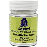 Metalik Toz Boya Sedef 10 gr Yenilebilir Simli Boya