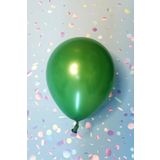 Metalik Yeşil Balon 12" 30 Cm Metalik Balon 10lu Paket
