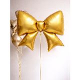 Metalize Altın Fiyonk Folyo Balon – Parti & Doğum Günü Süslemesi 98 cm
