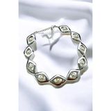 METALİZE İNCİ BAKLAVA CHOKER TASMA KOLYE