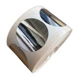 Metalize Parlak Silver Yuvarlak Kesim Etiket Sticker 20X20 Mm(2cm) - GÜMÜŞ SİLVER