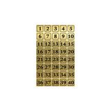 Metalkapı Daire Dolap Numarası 5x5 cm - Altın - 5 x 5 cm