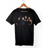 Metallica Baskılı Siyah Unisex Tişört - XL