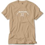 Metallica Blade Dream Text Krem Tişört Liyada - 3XL