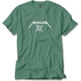 Metallica Blade Dream Text Yeşil Tişört Liyada - 5XL