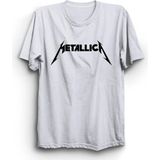 Metallica Classic Logo, Rock Metal Grup Tişörtü - Beyaz - XL