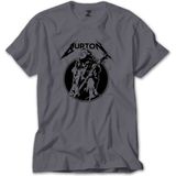 Metallica Cliff Burton Guitar Gri Tişört
