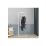 Metallica Concept Butik Dik Tekli Beyaz Konfeksiyon Askısı Ayaklı Askılık Elbise Askılığı