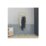 Metallica Concept Butik Dik Tekli Gold Konfeksiyon Askısı Ayaklı Askılık Elbise Askılığı