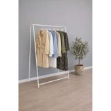 Metallica Concept Oval Butik Askılık Konfeksiyon Askısı Ayaklı Askılık Elbise Askılığı Portmant Beyaz