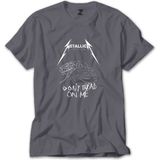 Metallica Don't Tread On Me Gri Tişört