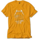 Metallica Don't Tread On Me Sarı Tişört Liyada - 4XL