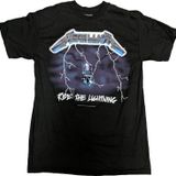Metallica Erkek Ride The Lightning Tişört, Siyah, L