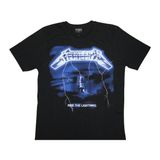 Metallica Erkek Ride The Lightning Tişört, Siyah, XL