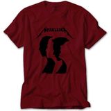 Metallica Group Silhouette Kırmızı Tişört Liyada