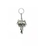 Metallica İki İskelet Kafalı Gümüş Renk Unisex Metal Anahtarlık – Rock Ve Metal Aksesuar