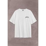 Metallica Kirk Ouija Board Guitar Rock Gitar Sırt Ön Baskılı Oversize Tişört Unisex T-Shirt - Beyaz