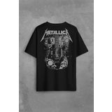 Metallica Kirk Ouija Board Guitar Rock Gitar Sırt Ön Baskılı Oversize Tişört Unisex T-Shirt OVR12S1496