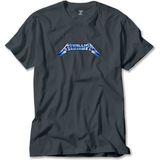 Metallica Logo Blue Füme Tişört