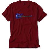 Metallica Ride The Lightning Guitar Kırmızı Tişört Liyada - 4XL