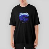 Metallica Ride The Lightning Oversize Siyah Tişört