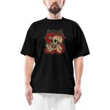 Metallica Skull Battery Oversize Siyah Tişört
