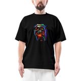 Metallica Skull Guitar Oversize Siyah Tişört - XL