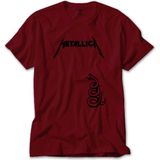 Metallica Snake Kırmızı Tişört Liyada - 5XL