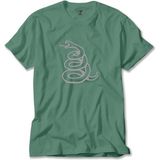 Metallica Snake Logo Yeşil Tişört Liyada - 4XL