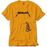 Metallica Snake Sarı Tişört