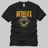 Metallica: Yellow Skull Erkek Tişört - Siyah