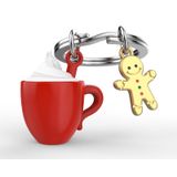 Metalmorphose Köpüklü Fincan ve Gingerbread Anahtarlık
