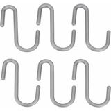 Metaltex 6' Lı City Line Kanca Askı Seti (METALTEX-M350708)