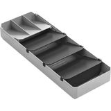 Metaltex Çatal Bıçak Takımı Düzenleyici, Gri ve Siyah, 40-49 cm - Çok Renkli