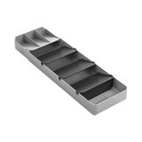 Metaltex Çatal Bıçak Takımı Düzenleyici, Gri ve Siyah, 40-49 cm