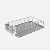 Metaltex Tek Katlı Tablalı Krom 40x27x10 cm Bulaşıklık