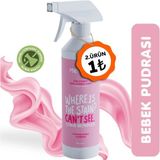 Metapet Bebek Pudrası Kokulu Leke Çıkarıcı, Yüzey Temizleyici, Halı, Koltuk, Ayakkabı Temizleme Spreyi, 500 ml