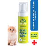 Metapet Hassas Ciltli ve Yavru Kediler için Doğal Kuru Şampuan, Köpük şampuan, Organik Kedi Bakım şampuanı