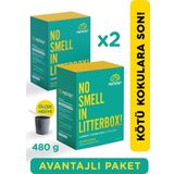 Metapet Kedi Kumu Koku Giderici, 480 Gram, Kokusuz Kedi Tuvaleti, Doğal Kum Kokusu Önleyici Aktif Karbonlu